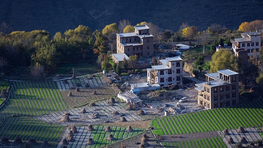风光-藏寨-建筑-房屋-小镇 图片素材