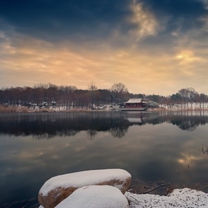 晨光-风光-自然-燕雀湖-风景 图片素材