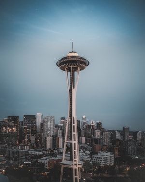 2019inf招募-西雅图-海外-夜景-街道 图片素材
