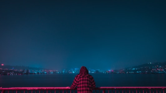 2019inf招募-人像-西雅图-海外-夜景 图片素材