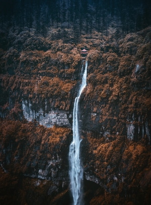 艺术风光-旅行-风光-色彩-瀑布 图片素材
