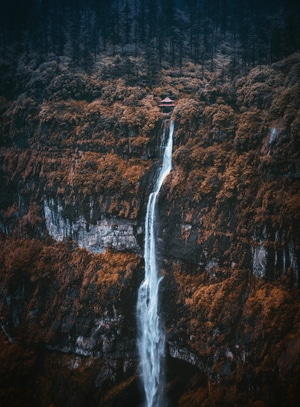 艺术风光-旅行-风光-色彩-瀑布 图片素材