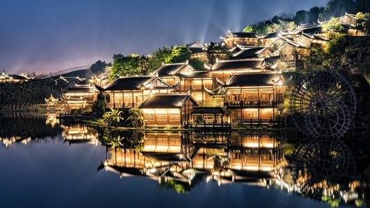 旅游-旅行-自然-重庆-湖 图片素材