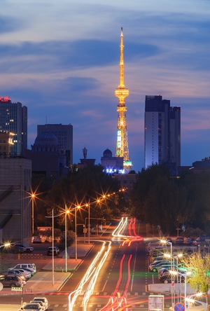 大庆-夜间-旅拍-旅行-城市 图片素材
