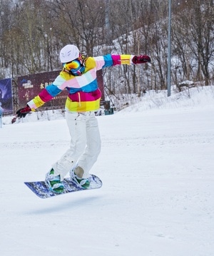 摄影-滑板-滑雪者-游客-雪地 图片素材