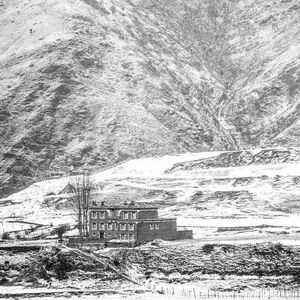 新都桥-藏民居-雪-藏民居-房屋 图片素材