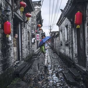 人文-人像-街道-火车-男人 图片素材