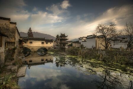 徽州-歙县-古村落-风景-古村落 图片素材