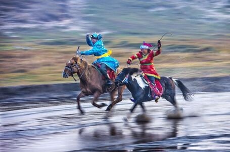 旅行-风光-人文-马-牧民 图片素材