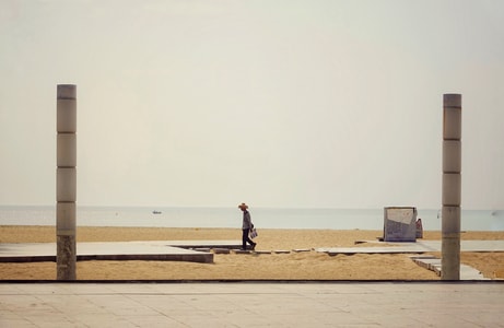 旅行-海边-风光-极简-海 图片素材