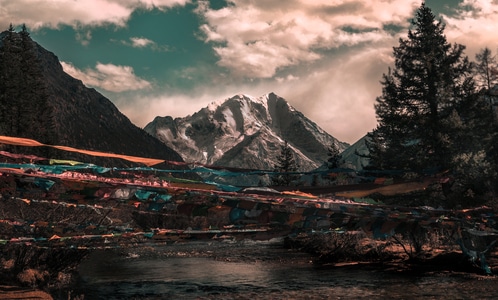 微单-旅行-高山-山川-藏区 图片素材