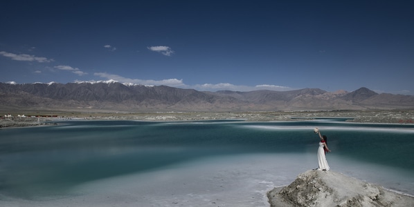 电脑传图-翡翠湖-打卡挑战赛-青海高原-风景 图片素材