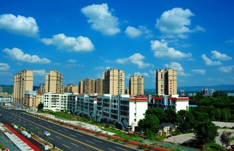 长宁-我的2019-蓝天白云-城市-城市 图片素材