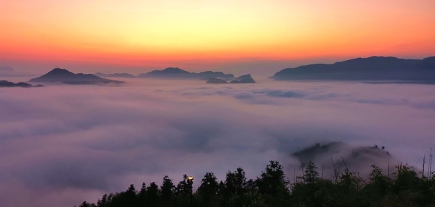 风景-朝霞-日出-旅行-摄影 图片素材