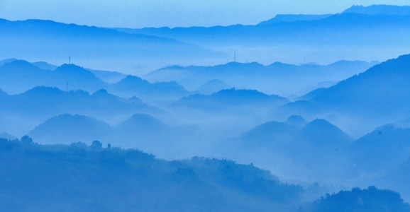长宁县-雾-仙境-风景-摄影 图片素材