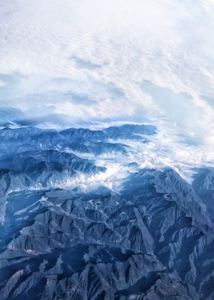 蓝-纪实-自然界-俯拍-风景 图片素材