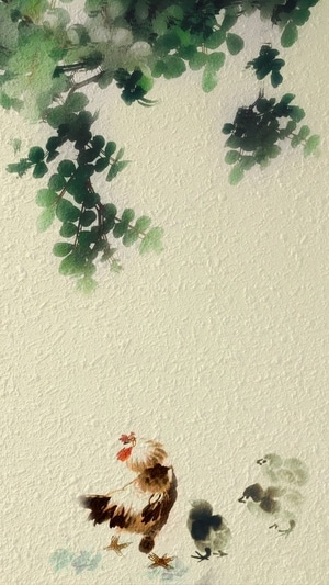 画意-艺术摄影-你好2020-动物-鸡 图片素材
