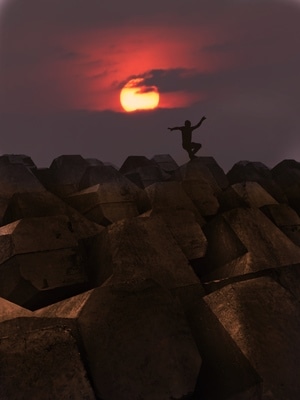 艺术摄影-旅行-夕阳-晚霞-霞光 图片素材