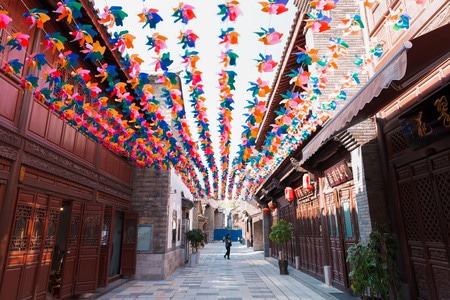 昆明老街-南屏街-步行街-景星花鸟市场-昆明老街 图片素材