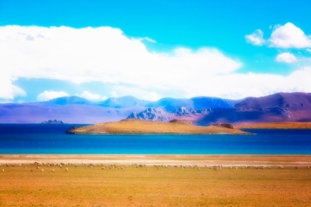 高原-风光-旅行-光影-风景 图片素材