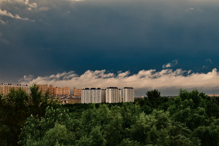 云彩-傍晚-雨后-城市风光-风景 图片素材