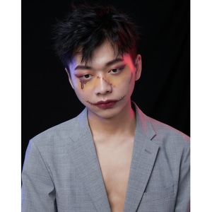 小丑妆-男孩-男人-男性-小丑妆 图片素材