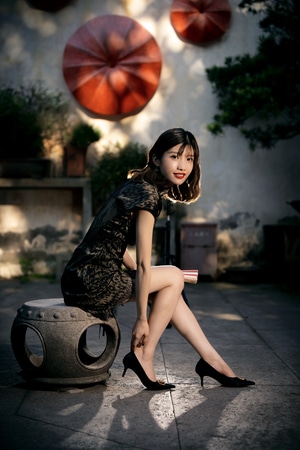 姑娘-人像-绍兴-街拍-传统 图片素材
