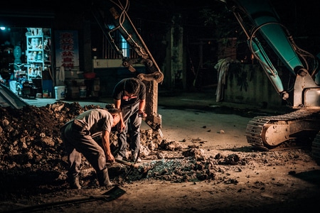 夜景-老街-扫街-抓拍-街拍 图片素材