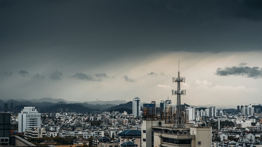 氛围-街拍-抓拍-天气-大雨 图片素材