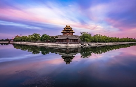 富士-北京-故宫-湖-城堡 图片素材