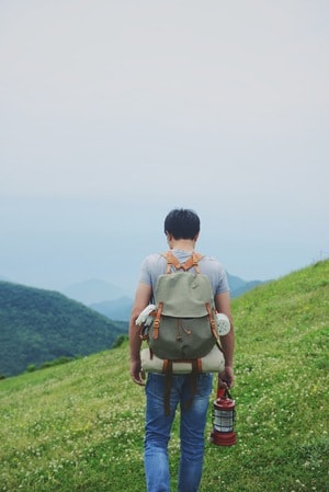 人像-旅行-户外-森林-徒步 图片素材