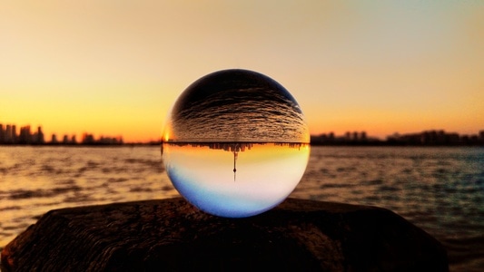 风光-水-水晶球-球-水晶球 图片素材