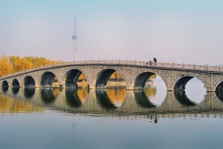 建筑-人-钓鱼-色彩-建筑 图片素材