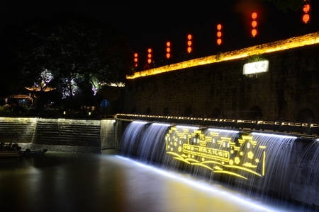 夜景-东水关-东水关-风景-夜景 图片素材