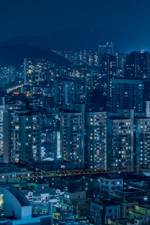 深圳-一毛-爬楼-夜景-色彩 图片素材