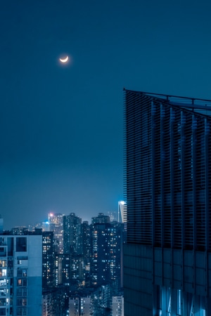 深圳-一毛-爬楼-夜景-色彩 图片素材