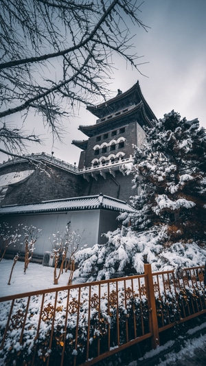 建筑-扫街-风光-湖-古建筑 图片素材