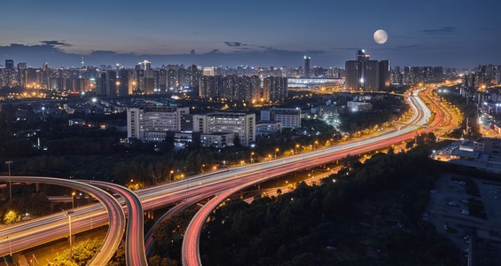城市天际线-摄影-美丽之夜-城市-城市风光 图片素材