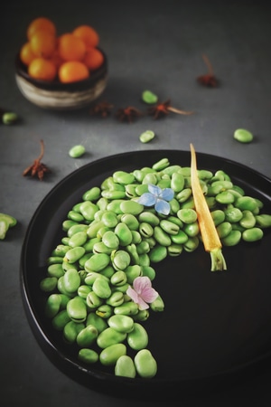 手机-iphone-美食-食物-蚕豆 图片素材