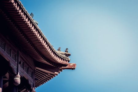建筑-人文-屋脊兽-屋檐-房檐 图片素材