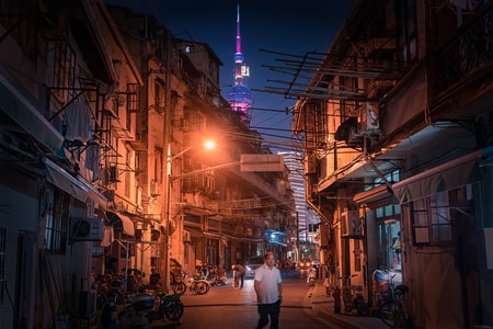 上海-城市-魔都映像-老街-纪实 图片素材