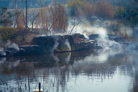 野渡无人舟自横-溧水涵田度假区-风景-湖-湖面 图片素材