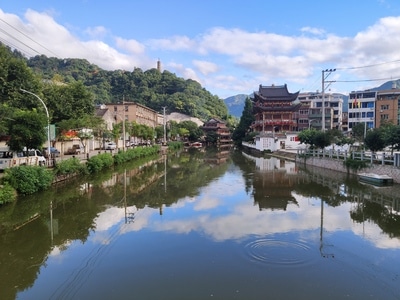 风光-旅行-乐清-河流-河面 图片素材