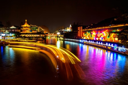 风光-风景-南京-夫子庙-夜景 图片素材