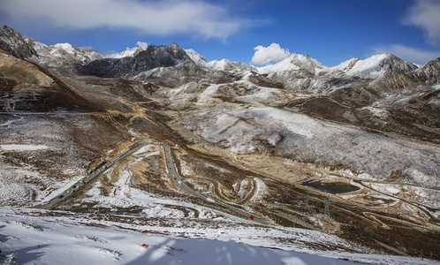 折多山垭囗-风景-风光-自然-自然风 图片素材