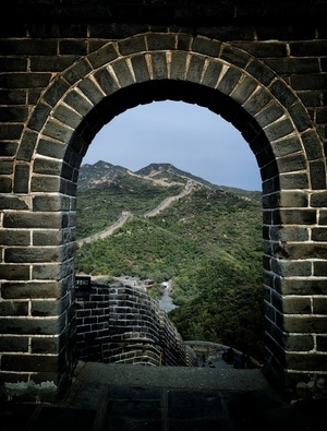 北京-长城-拱门-古建筑-长城 图片素材