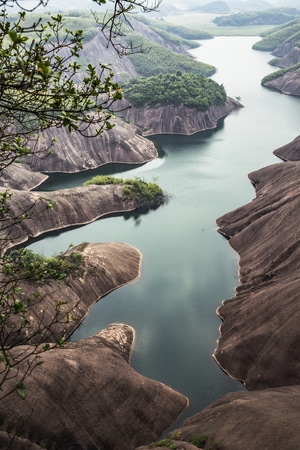 祖国河山-旅行-风光-悬崖-瀑布 图片素材