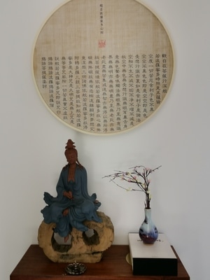 美好的家-北京-佛像-插花-宗教 图片素材