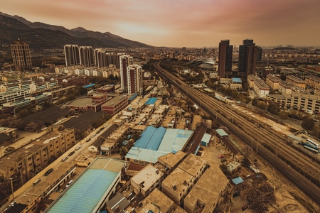 记录-视角-城市-爬楼-色彩 图片素材