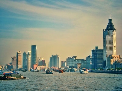 光影-建筑-上海-天空-色彩 图片素材